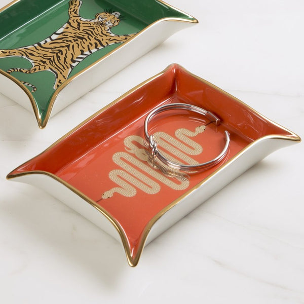 Snake Valet Tray | Poppy Orange