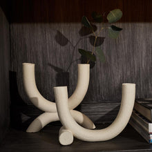 Load image into Gallery viewer, Harmony Candleholder - Raw White