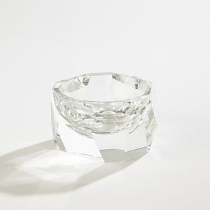 Multi Facet Crystal Bowl - Clear