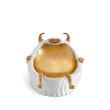 Load image into Gallery viewer, Haas Lazy Susan Catchall Tray - White/Gold