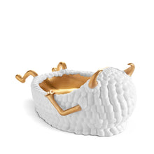Load image into Gallery viewer, Haas Lazy Susan Catchall Tray - White/Gold