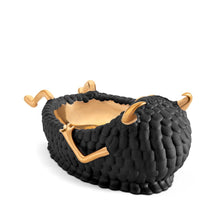 Load image into Gallery viewer, Haas Lazy Susan Catchall Tray - Black/Gold