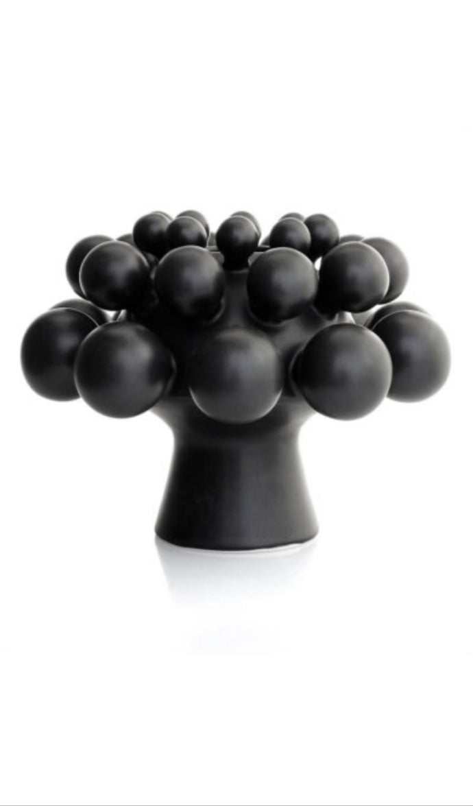 Dome Vase - Onyx Satin