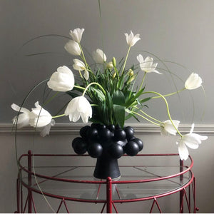 Dome Vase - Onyx Satin