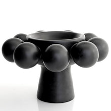 Load image into Gallery viewer, Nimbus Footed Bowl - Onyx Satin