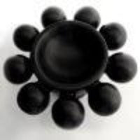 Load image into Gallery viewer, Nimbus Footed Bowl - Onyx Satin