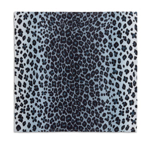 Linen Sateen Napkins - Leopard Blue