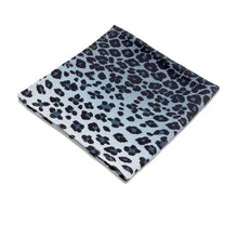 Load image into Gallery viewer, Linen Sateen Napkins - Leopard Blue