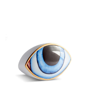 Lito Eye Paperweight - Gold/White