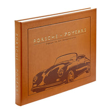 Load image into Gallery viewer, Porsche 70 Years: There Is No Substitute Tan Bonded Leather