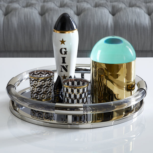 Rocker Decanter Gin - Black/White