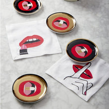 Load image into Gallery viewer, Cocktail Napkin Set of Four | Lips