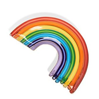 Dripping Rainbow Trinket Tray | Multicolour