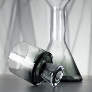 Tank Low Ball Glass Set of 2 - Black