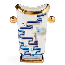 Load image into Gallery viewer, Druggist Tall Vase | Blue/White/Gold
