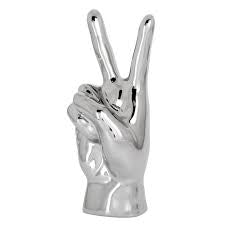 Hand ceramic Sculpture - 10” - Peace