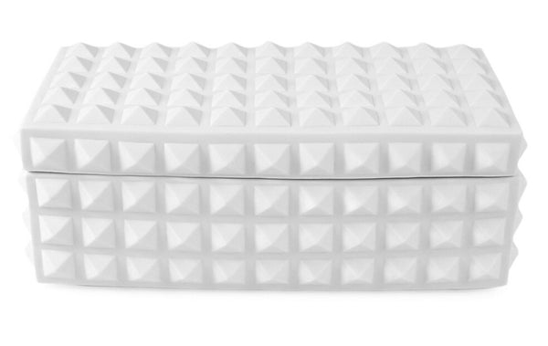 Charade Square Studded Porcelain Box