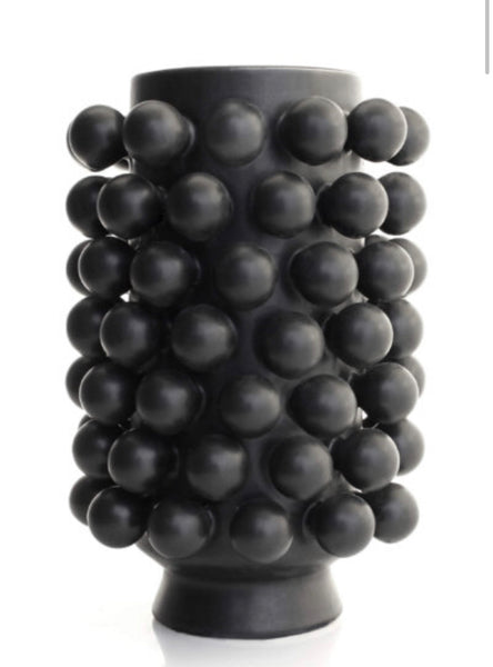 Nimbus Collection- Black Onyx Wide Vase