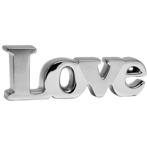 Love Ceramic Decor Sculpture - 9.5”L x 5”H