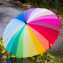 Load image into Gallery viewer, Colour Wheel Slat umbrella