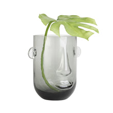 Load image into Gallery viewer, Face Glass Vase - Smoke