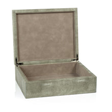 Load image into Gallery viewer, Moorea Shagreen Leather Box / large 11x9x4