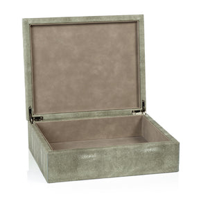 Moorea Shagreen Leather Box / large 11x9x4