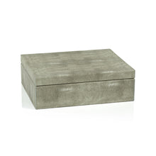 Load image into Gallery viewer, Moorea Shagreen Leather Box / large 11x9x4