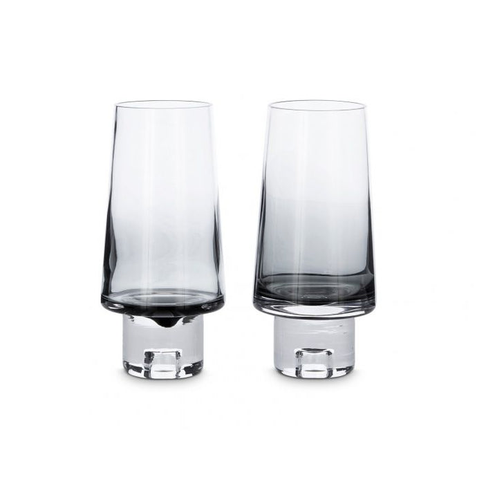 Tank High Ball Glass Set of 2 - Black