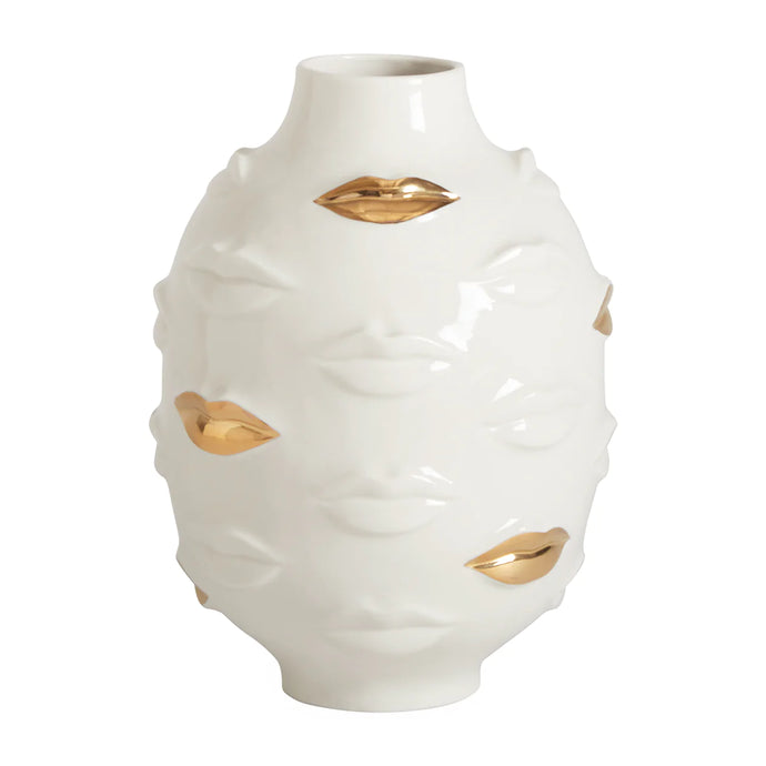 Gilded Muse Gala Round Vase