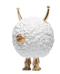 Haas Monster Ball Incense Burner - White/Gold