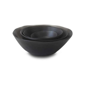 Sculpt Tapered Bowl Large - Grey & White