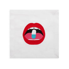Load image into Gallery viewer, Cocktail Napkin Set of Four | Lips