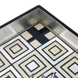 Poker Face Square Lacquer  Tray