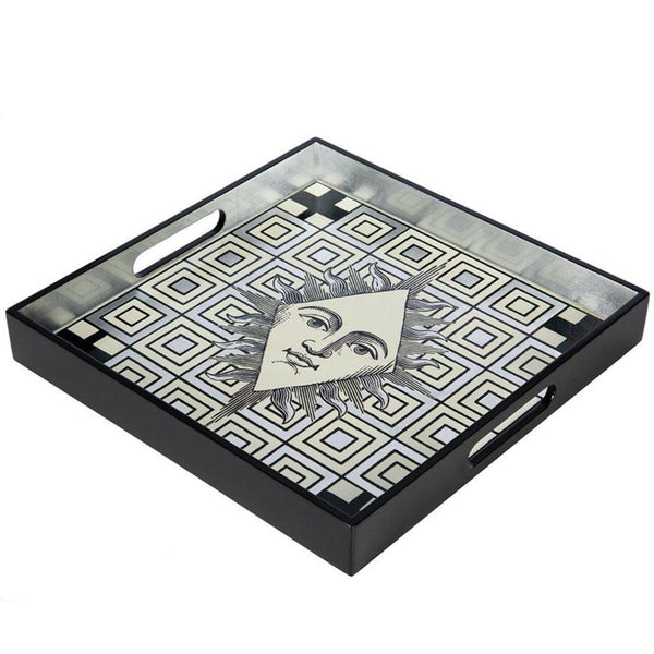 Poker Face Square Lacquer  Tray