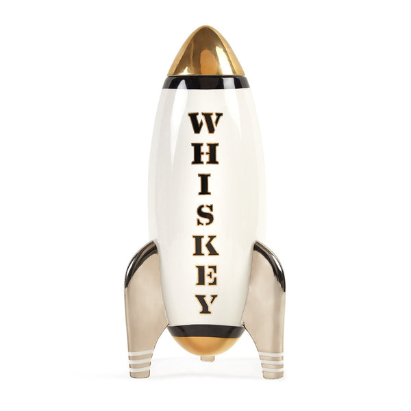 Rocket Decanter - Whiskey | Black/White