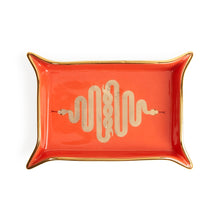 Load image into Gallery viewer, Snake Valet Tray | Poppy Orange