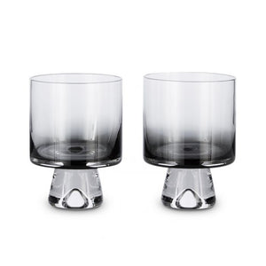 Tank Low Ball Glass Set of 2 - Black