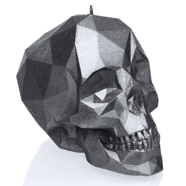 Skull Low Poly Steel ( slightly scratched)