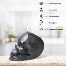 Load image into Gallery viewer, Skull Low Poly Steel ( slightly scratched)