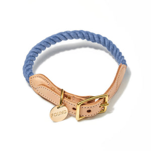 Blue Jean Up-Cycled Rope Cat & Dog Collar
